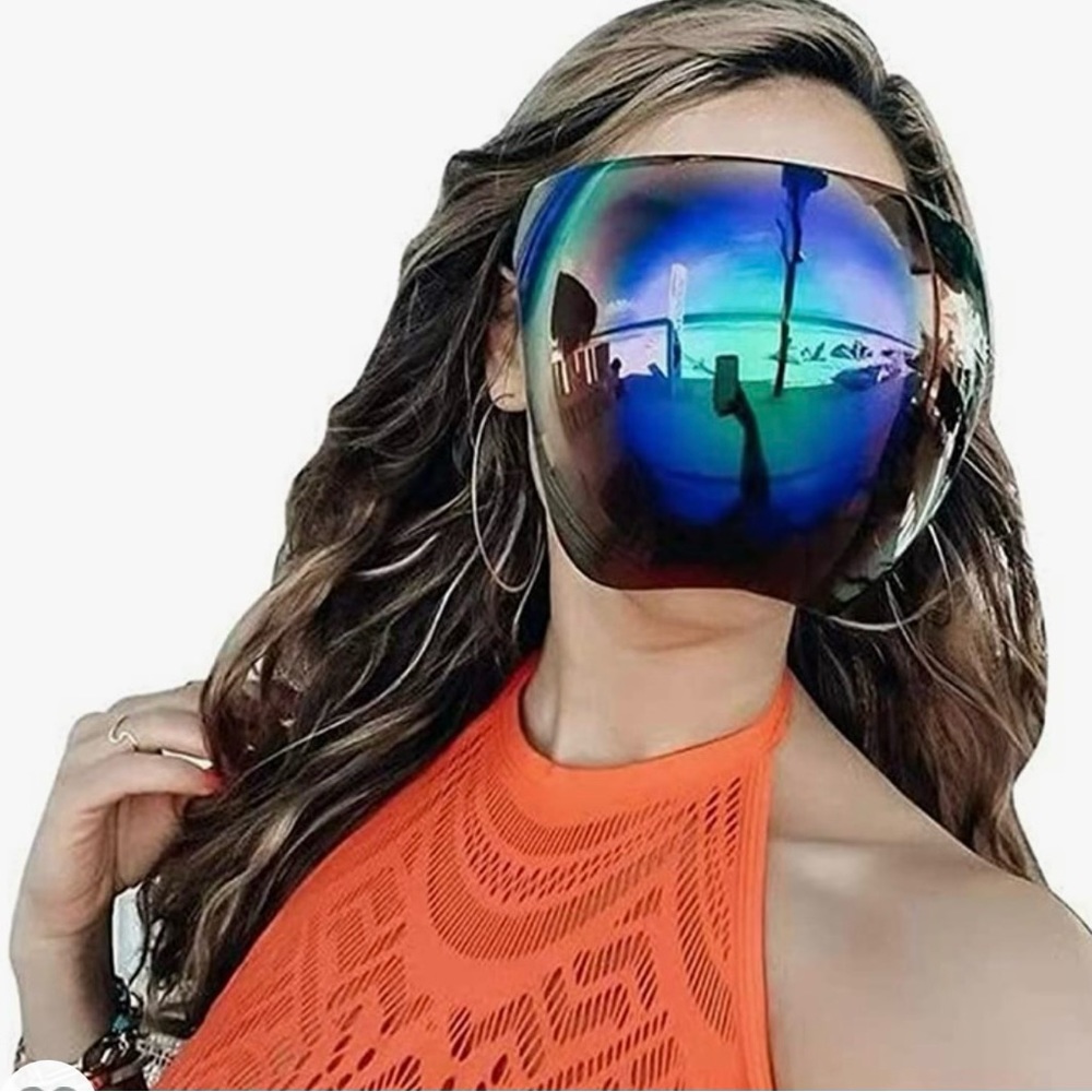 Blue Full Face Sunglasses